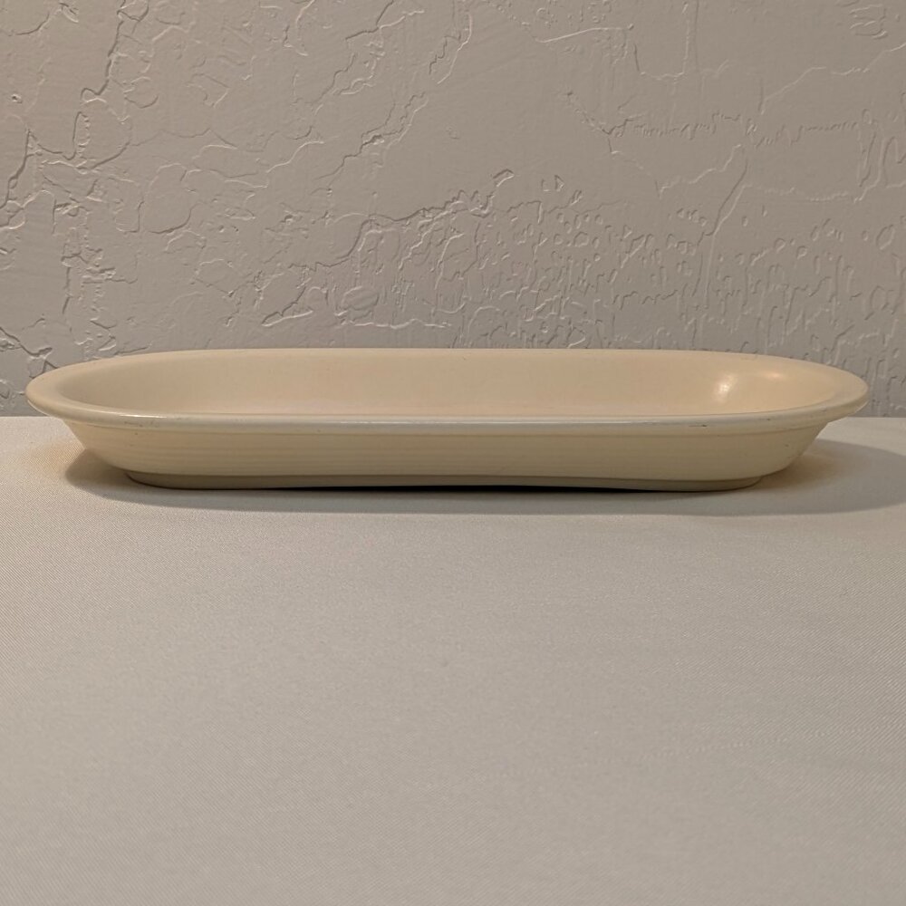Vintage Fiesta Original Ivory Utility Tray, Homer Laughlin 1936-1946